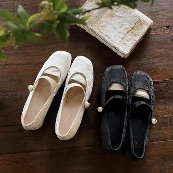 Туфли с квадратным носком 35 абрикосовый