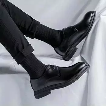 Туфли с острым носком, элегантные, кожаные, повседневные, для мужчин, дешевые, распродажа, классический деловой костюм, ликвидация, итальянские 39