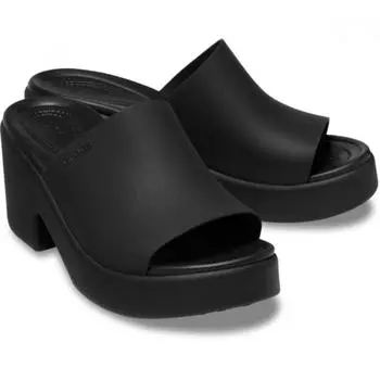 Туфли-слайды Crocs Brooklyn Slide Heels Black Black 209408 060 W5(220)
