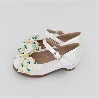 Туфли-тюльпаны для девочек Baby Jam цвета слоновой кости-y854 160