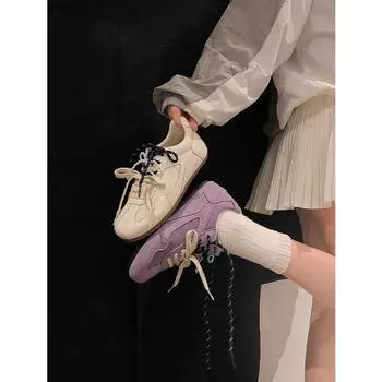 Туфли в стиле балета в стиле ретро, подходящие по цвету кроссовки Forrest Gump для женщин 2025 года, новые модные универсальные туфли для маленьких ног, для отдыха, спорта, моральной подготовки 35