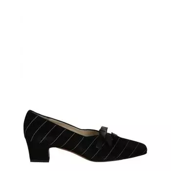 Туфли в тонкую полоску Salvatore Ferragamo черный