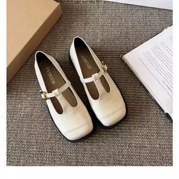 Туфли Женские 2025 Лоферы С Мехом Британский Стиль Женская Обувь Оксфорды Новые Слипоны Мокасины Летние Преппи Платье Кожа Весна 35