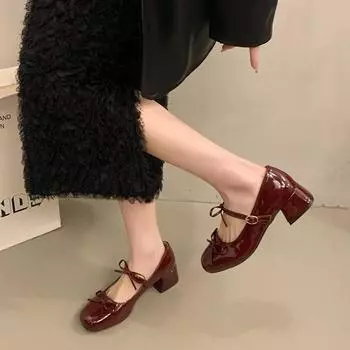 Туфли женские черные на плоской подошве женская обувь мокасины с мехом оксфорды повседневные кроссовки квадратный носок новое платье слипоны кожа 35 красный