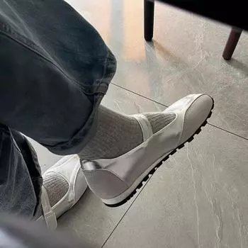 Туфли женские из овчины с серебристой застежкой-липучкой Light Mouth Single, новые летние французские балетки Мэри Джейн 35