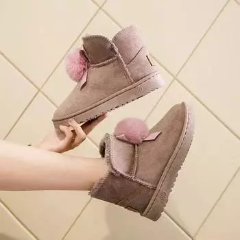Туфли женские Kawaii Elegant на низком каблуке, черные, на платформе, милые, толстые, розовые, с круглым носком, женские зимние ботинки для работы 39 35