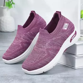 Туфли женские летние новые одинарные туфли дышащие повседневные туфли для мам мягкая подошва одна педаль ленивые туфли женские туфли 36