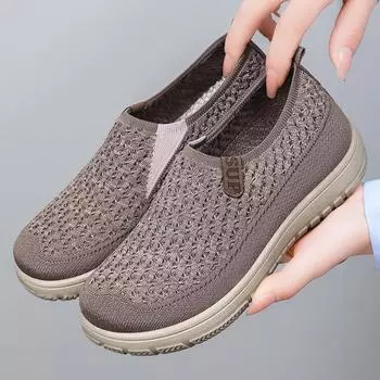 Туфли женские летние новые женские туфли тканевые туфли мягкая подошва легкие туфли для мам на платформе повседневная обувь 36