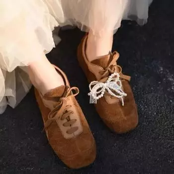 Туфли женские на шнуровке женские вулканизированные туфли для активного отдыха женские кроссовки с круглым носком шнурок бисер галстук-бабочка женская повседневная обувь 35 красный