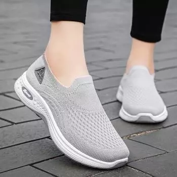 Туфли женские новые летние мягкие подошвы не устают ноги одиночные туфли одна педаль мама обувь неглубокий носок дышащая повседневная обувь 36