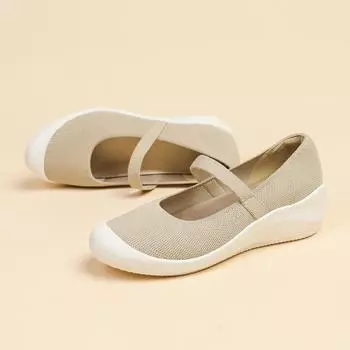 Туфли женские с круглым носком, с плоским дном, с мягким дном, с плоским носком, размер 35-40 35 чёрный