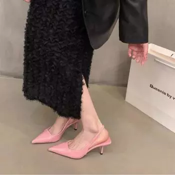 Туфли женские туфли-лодочки модные туфли на высоком каблуке женские босоножки на квадратном каблуке туфли-лодочки с пряжкой на щиколотке сексуальные повседневные сандалии простые римские туфли 35