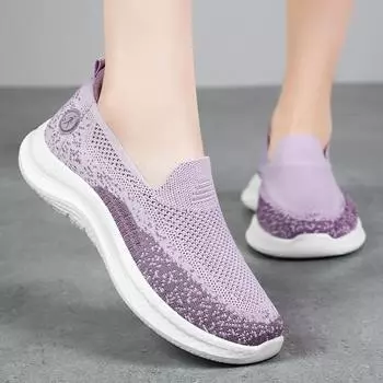 Туфли женские универсальные летние новые дышащие туфли для мам удобные и легкие повседневные туфли на мягкой подошве спортивные туфли 36