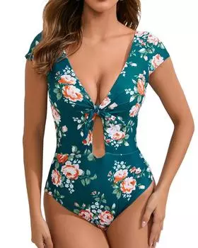 TUINANLE цельный купальник с коротким рукавом, женский купальник, юбка, монокини, купальный костюм с пуш-ап