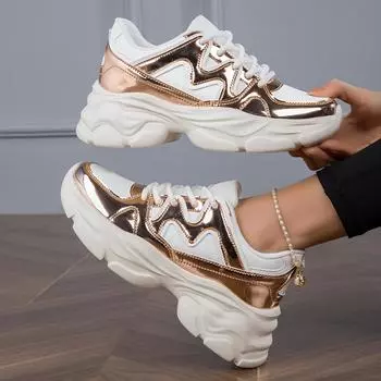 TUINANLE Dad Shoes Женская дышащая обувь для бега Легкие кроссовки на платформе