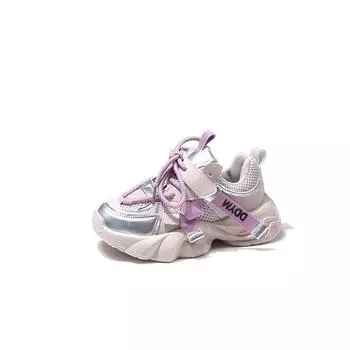 TUINANLE/Детская спортивная обувь, весенняя дышащая сетчатая обувь с перекрестной завязкой для малышей, Нескользящие прогулочные кроссовки для девочек