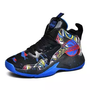 TUINANLE/Детские баскетбольные кроссовки с граффити, повседневные кроссовки на платформе, спортивная обувь для бега для подростков для взрослых
