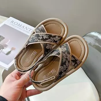 TUINANLE/Детские тапочки, летние сандалии для девочек, нескользящая пляжная обувь, детские сандалии на мягкой подошве