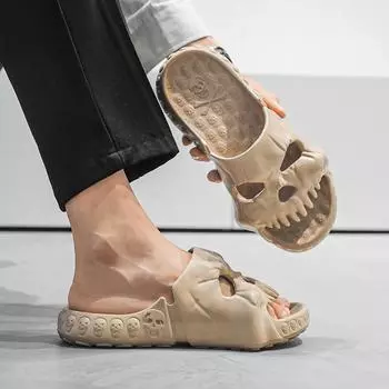 TUINANLE Домашние тапочки Уличные тапочки на толстой платформе Нескользящие шлепанцы Женские сандалии Мужские домашние шлепанцы на мягкой подошве из ЭВА 36-37 белый