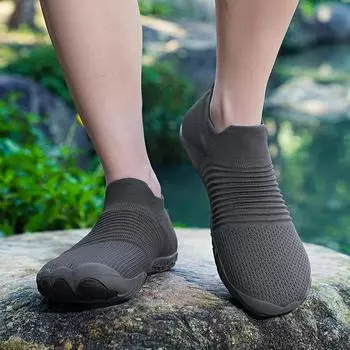 TUINANLE дышащая мужская повседневная обувь легкие уличные мужские прогулочные противоскользящие мужские кроссовки без застежек на плоской подошве вулканизированная обувь 39 серый