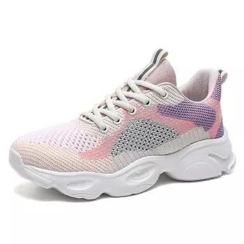 TUINANLE, дышащая удобная женская обувь для бега, летние весенне-осенние носки, удобные кроссовки на платформе, женская обувь на массивном каблуке, женская обувь для девочек 36 оранжевый