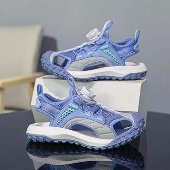 TUINANLE дышащие спортивные сандалии, летние сандалии для мальчиков, повседневная пляжная обувь, детская обувь для девочек на мягкой подошве