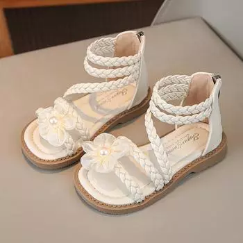 TUINANLE Girls Sandals Children s Soft Sole Princess Shoes Kids Summer Flat School Shoes Baby Girls Shoes