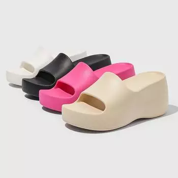 TUINANLE качественные супер мягкие летние тапочки из ЭВА для женщин, тапочки для ванной, домашние шлепанцы, массивные пляжные сандалии 36 белый