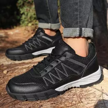 TUINANLE Кроссовки для походов Мужские кроссовки для альпинизма Обувь для тренировок на открытом воздухе Мужские кроссовки для треккинга Мужские ботинки 40 чёрный