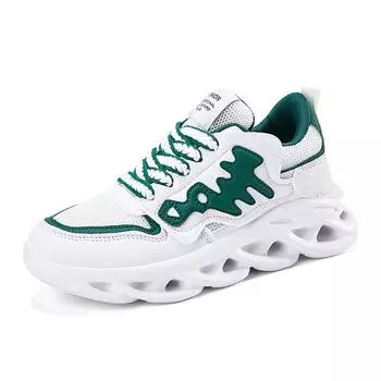 TUINANLE Кроссовки Женские Сетчатые Разноцветные Лоскутные Толстая Подошва Женская Досуг Мужская Обувь Ручной Работы 35 золотой