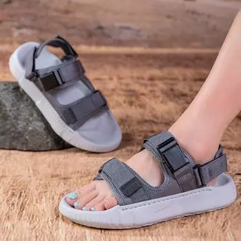 TUINANLE летние сандалии для мужчин, пляжные сандалии для отдыха, женская летняя обувь, легкая повседневная обувь для отдыха на природе 39 коричневый