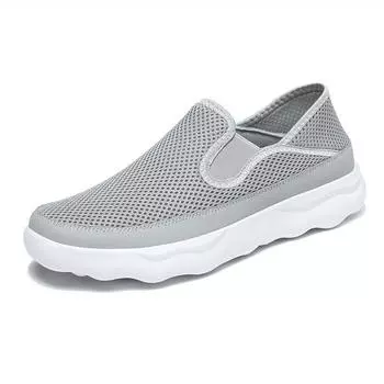 TUINANLE Man s Shoes Casual Slip on Flats Mesh Breathable Platform Shoes for Men Lightweight Non Slip Sneakers