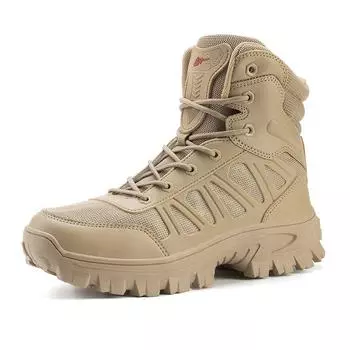 TUINANLE Мужские Ботинки Высокого Качества Ботинки Дезерты Рабочие Кроссовки Мужская Осенняя Обувь 39 коричневый