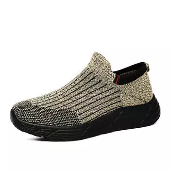 TUINANLE Men s Sneakers Mesh Breathable Slip on Platform Shoes Male Plus Size Running Socks Shoes