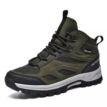 TUINANLE/мужская обувь для скалолазания, водонепроницаемые кроссовки на платформе, тренировочная обувь в стиле пэчворк со шнуровкой, пары 39 чёрный