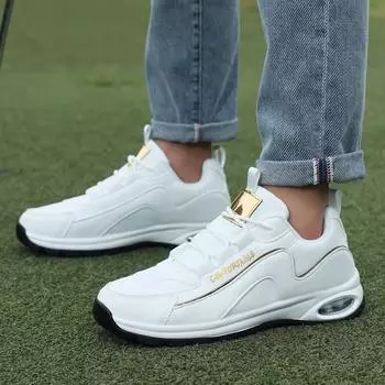 TUINANLE Мужская обувь, легкая удобная повседневная обувь на шнуровке, уличная прогулочная обувь, мужские прогулочные кроссовки больших размеров 39 белый