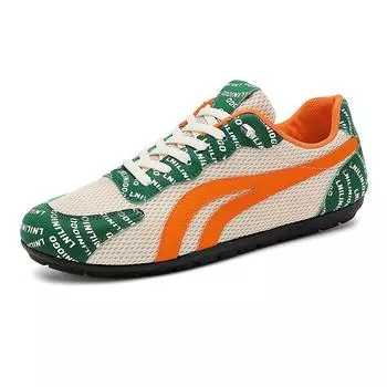 TUINANLE Мужская обувь Уличная обувь для вождения Классические сетчатые туфли на шнуровке Дышащие кроссовки на плоской подошве