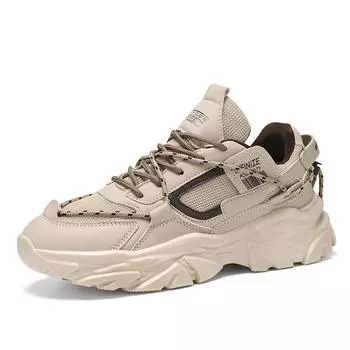 TUINANLE Мужская повседневная обувь, сетчатые дышащие нескользящие кроссовки на платформе для мужчин, толстая подошва, папины туфли