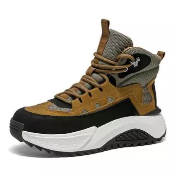 TUINANLE мужские ботинки зимние ботинки для мужчин походные теплые меховые ботильоны обувь на платформе рабочая обувь мужская 40 коричневый