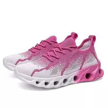 TUINANLE Мужские дышащие легкие женские удобные нескользящие специализированные кроссовки спортивная обувь для бега 36 розовый