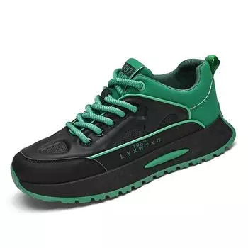 TUINANLE Мужские кожаные кроссовки Нескользящая повседневная прогулочная обувь Дышащая износостойкая мужская спортивная обувь