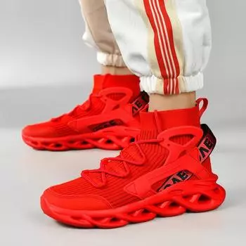 TUINANLE мужские кроссовки Blade Type дышащие амортизирующие кроссовки нескользящие для бега тенниса тренажерного зала повседневные кроссовки для ходьбы 39 чёрный