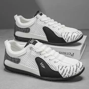 TUINANLE Мужские кроссовки для бега Уличные кроссовки Tenis для ходьбы для мужской обуви Тренд Легкие повседневные кроссовки Скейтборд Плоские лоферы 39 чёрный