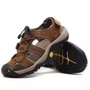 TUINANLE мужские сандалии кожаные мужские туфли на лето большой размер для ходьбы на открытом воздухе мужские сандалии мужские тапочки большого размера 42