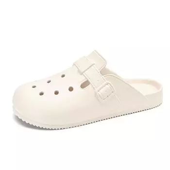 TUINANLE/мужские тапочки, летние мягкие нескользящие домашние туфли из ЭВА на платформе 5 см, мужские бежевые пляжные туфли с отверстиями