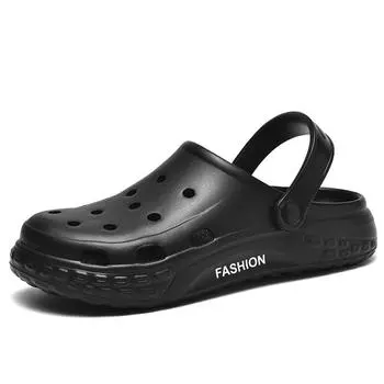 TUINANLE Мужские тапочки, летние нескользящие сандалии на платформе из ЭВА, мужская повседневная пляжная домашняя обувь с отверстиями