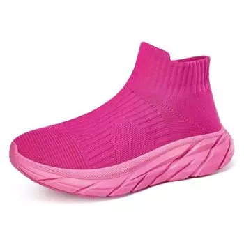 TUINANLE носки кроссовки женские зимние плюшевые ботинки унисекс пары высокие кроссовки 36 чёрный