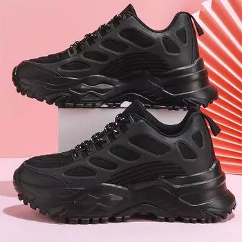 TUINANLE/Новинка 2023 года, весенние массивные кроссовки, женская дышащая обувь, большие размеры 35–45, повседневные кроссовки для бега, женская вулканизированная обувь 36 белый