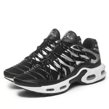 TUINANLE Новые кроссовки для бега Тренировочные Мужские Спортивные Легкие Модные Повседневные Удобные Дышащие Кроссовки для бега 39 чёрный