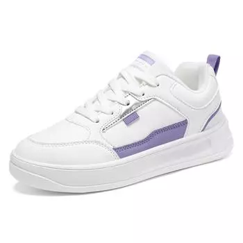 TUINANLE Новые весенние женские белые кроссовки на толстой подошве, идеально подходящие для спорта и повседневной носки 36 фиолетовый/белый